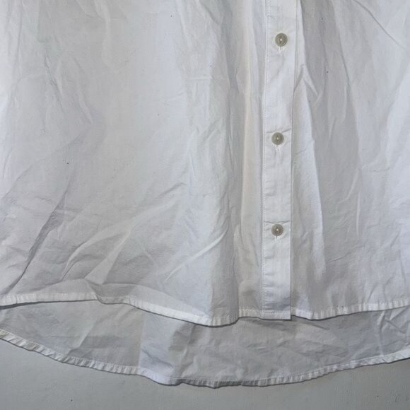 Time And Tru Womens White Button-Down Long Sleeve Shirt L - Picture 5 of 9